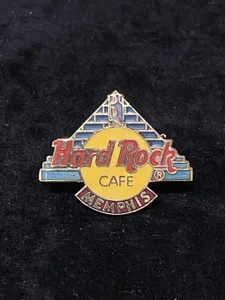Hard Rock Cafe Pin Memphis Tennessee Pyramid Gold Red Blue 1.25”x1.5” JB1 - Picture 1 of 4