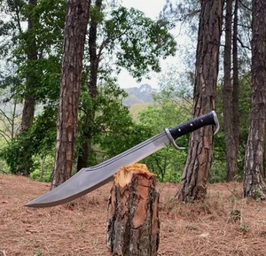 Custom Handmade Carbon Steel Blade Survival Viking Machete | Hunting | 24 inches - Picture 1 of 9