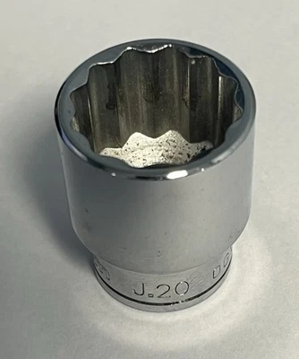  Facom 20mm 12 Point 3/8” Drive Short Series OGV  Socket - J20 - Image 1 of 3