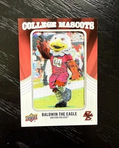 2012 Upper Deck College Mascots Baldwin The Eagle #CM-10 Patchcard! - Picture 1 of 3