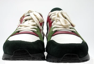 Men's Gucci Red, Green & Ivory Suede & Canvas Low Top Sneakers Size 7 G UK/8 USA - image 1 of 4