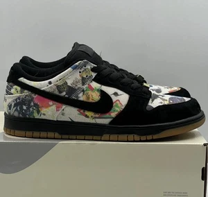 Size 11 - Nike SB Dunk Low x Supreme Rammellzee Black Og Box FAST SHIPPING - Picture 1 of 7