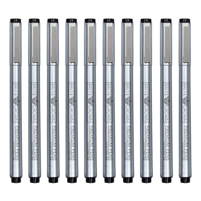 Juego de bolígrafos de dibujo y dibujo - 10 bolígrafos delineadores negros de 0,2 mm a 1,0 mm de ancho... Foto 1 de 4