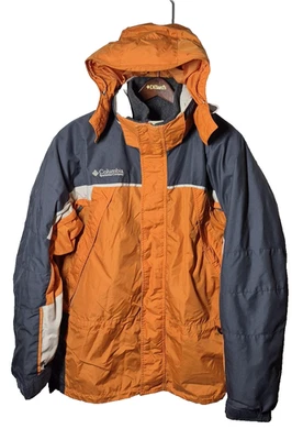 Vintage Columbia Jacket Mens Large Orange Gray Interchange 3 in 1 Hooded 2000s - Image 1 of 4