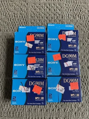 New Sony DG90M, DGD15CL, 15CL, 150P  & HP DDS-3 Data Cartridge Disks. Sealed. - Image 1 of 4