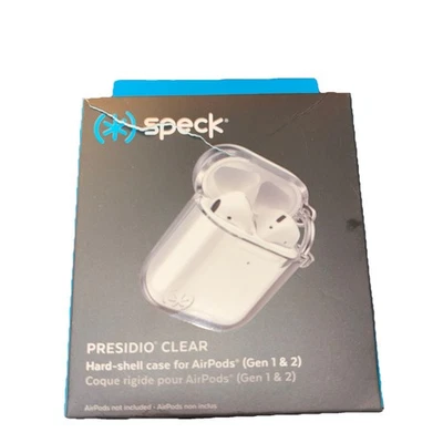 Speck Presidio Clear Hard-Shell Case for AirPods Gen 1/2 Protective Open Box - Image 1 of 4