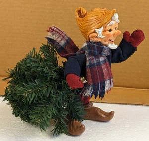 Simpich Character Doll ELF, HAP, Hand Made, 6" Tall, Out of Prod., EUC - Picture 1 of 11