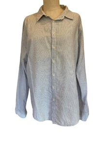 CP Shades Cotton Button Down Long Sleeve Collard Shirt Cotton & Linen Blend Med - Picture 1 of 4