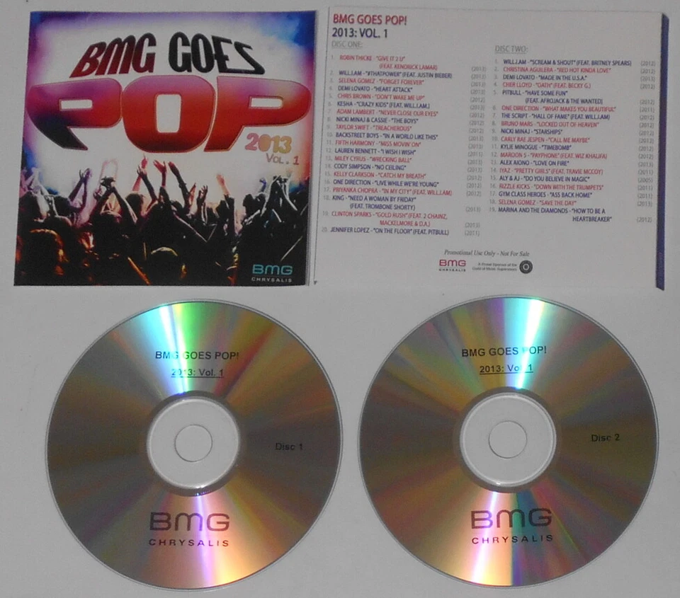 Robin Thicke, Selena Gomez, Demi Lovato, Chris Brown Taylor Swift U.S promo 2 cd - Image 1 of 1