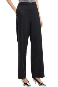 Theory Clean gerade Wollhose zum Überziehen anthrazit meliert S neu mit Etikett $ 295 - Bild 1 von 4