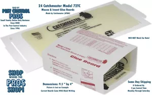 24 Catchmaster 72TC Mouse Mice Spider Insect Rodent Control Glue Board Traps  - Picture 1 of 2