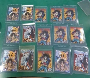 Lote de tarjetas coleccionables firmadas por Hughes Pulido Evil Ernie Lady Death - Imagen 1 de 2