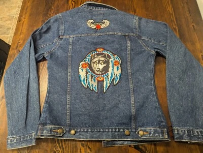 Jaqueta jeans Wrangler Rugged Wear azul WPL6428 feminina pequena - Imagem 1 de 4