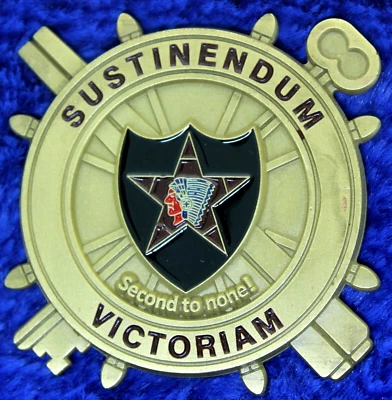 US Army 2IDSB SPO Nation 2nd Infantry Division Challenge Coin PT-19 - Image 1 of 2