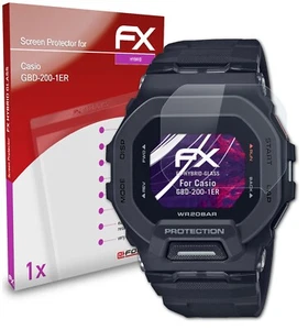 atFoliX Glass Protector for Casio GBD-200-1ER 9H Hybrid-Glass - Zdjęcie 1 z 8