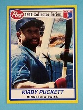 1991 Post Collector Series Kirby Puckett Minnesota Twins #28 ⚾
