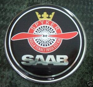 2.5" SAAB Spyker Emblem decal 93 9-3 95 9-5 9-2X 9-7X