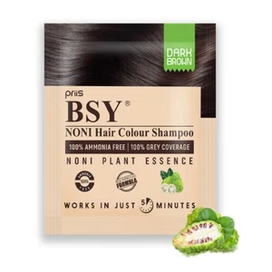 BSY Noni Dark Brown Hair Color Shampoo, Hair Dye, Hair Color Shampoo,100% Ammoni - Picture 1 of 3