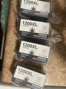 Miss Deer Box mit 10 versiegelten 1200XL Ersatz Tintenpatronen 8/2025 Ablaufdatum - Bild 1 von 8