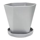 Alclud Plastic Plant Pot,10PCS Suitable For All Indoor Out Plants Gray