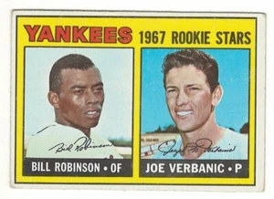 1967 Topps # 442 Yankees Rookies B. Robinson / J. Verbanic - sin pliegues - ¡Mira! - Imagen 1 de 2