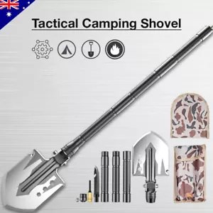 Multifunction Tactical Shovel Outdoor Folding Camping Survival Tools Military - Picture 1 of 8