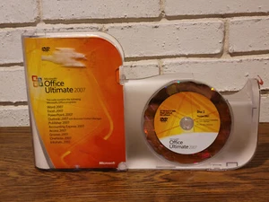 MICROSOFT OFFICE ULTIMATE 2007 UPGRADE 2 DISC SET W/ PRODUCT KEY - Picture 1 of 1
