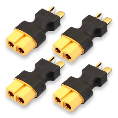 4x Stück Adapter XT60 Female auf T-Stecker T-Dean Dean T-Plug Lipo Akku Batterie - Bild 1 von 4