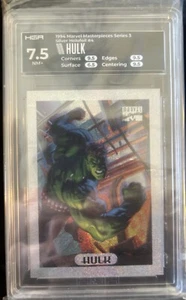 1994 Marvel Masterpieces Series 3 🔥 Silver Holofoil Hulk #4 of 10 B - Picture 1 of 2
