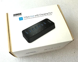 Anker 7-Port USB 3.0 Data Hub with Power Adapter A75051 - Picture 1 of 3