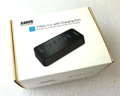 Anker 7-Port USB 3.0 Data Hub with Power Adapter A75051 - Image 1 of 3