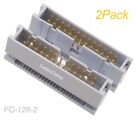2-Pack, 26-Pin Male IDC Flat Ribbon Cable Box Header 2.54mm Pitch Connectors