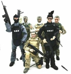 1/6 Soldat Actionfiguren Militärpuppe mit Armee SWAT Modell Spielzeug Uniform Modellspielzeug - Bild 1 von 17