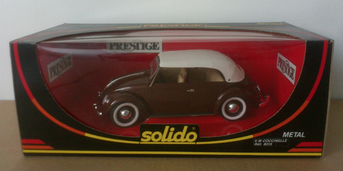 Solido 1/17 Volkswagen Coccinelle Cabriolet - Modèle Réduit Neuf En Boîte D'origine