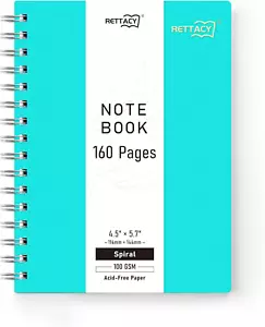 Pocket Notebook, Mini Spiral Notebook with 160 Pages, 4.5" × 5.7", A6 Small Size - Picture 1 of 6