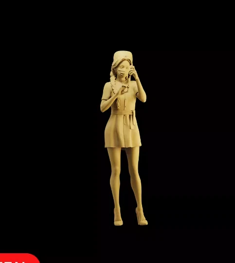 1/64 Resin Nurse Unassembled Unpainted - Image 1 of 1