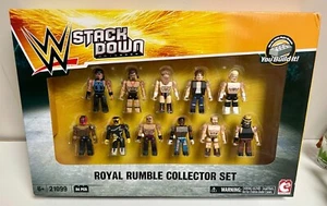 2015 WWE Stack Down Royal Rumble Collector Set 11 Minifiguren Figuren Brandneu Selten - Bild 1 von 3
