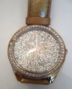 Vintage Guess Uhr - SUPER GLITTER ANALOG QUARTZ W0155L1 NEUE BATTERIE - Bild 1 von 2