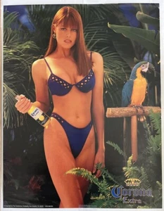 Corona Extra Vintage Poster Blue Bikini 25” By 19.25” - Picture 1 of 1