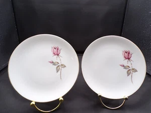 2 Johann Haviland Crown Bavaria Germany Sommerrose Brot Dessert Teller 6" F25 - Bild 1 von 6