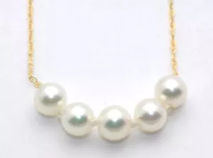 ZUSATZ PERLENKETTE 7 MM 14 K GOLD KETTE EINE FAMILIENTRADITION - Bild 1 von 2