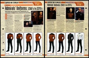 Admirals Uniforms: 2360s To 2370s - Uniforms - Star Trek Fact File Page - Picture 1 of 1