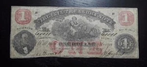 1862 $ 1 Virginia Schatzanweisung schön! - Bild 1 von 2