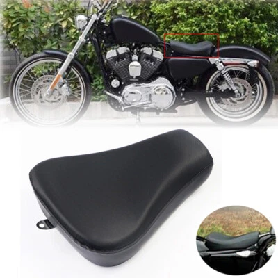Black Driver Rider Solo Seat Fit For Harley Sportster XL 07-14 Low XL1200L 10-11 - Image 1 of 4