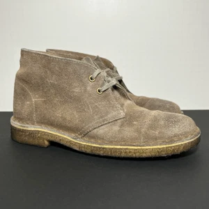 Womens CLARKS Desert Boot Distressed Taupe Chukka Boots / Size 6 - Picture 1 of 11