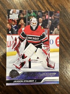 2023-24 UD Upper Deck Series 1 Young Guns - 207 Jaxson Stauber - Chicago 