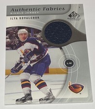 2006 SP Game Used Authentic Fabrics Ilya Kovalchuk Jersey Card AF-IK Thrashers