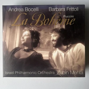 Andrea Bocelli & Barbara Frittoli Puccini La Behoeme CD 2 Discs + Booklet 2000 - Picture 1 of 6