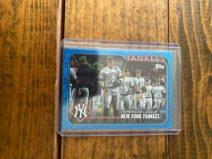 2024 Topps Series 1 New York Yankees Blue Foilboard 850/999 - Picture 1 of 2