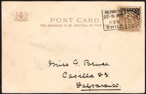 296 TARJETA DE CHILE 1904 VALPARAÍSO CORREO LOCAL - Imagen 1 de 2